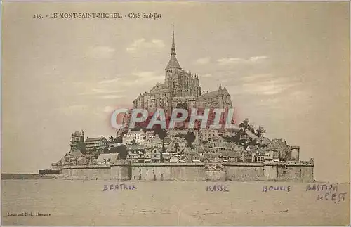 Cartes postales Le Mont Saint Michel Cote Sud Est