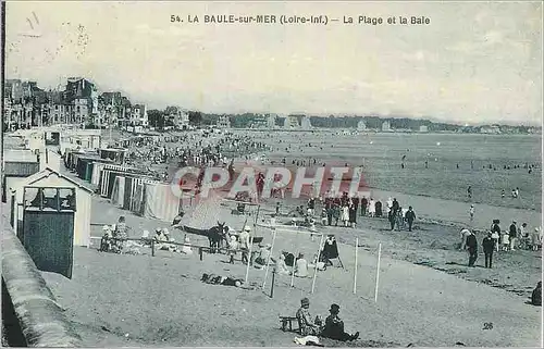 Ansichtskarte AK La Baule sur Mer Loire Inf La Plage et la Baie