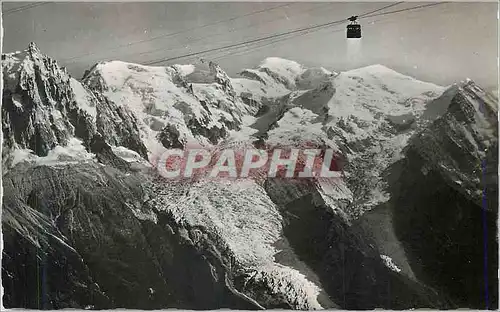 Cartes postales moderne Chamonix Telerferique du Brevent Le Mont Blanc