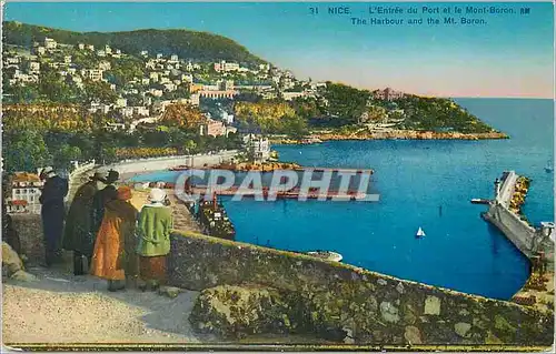 Cartes postales Nice L Entree du Port et le Mont Boron