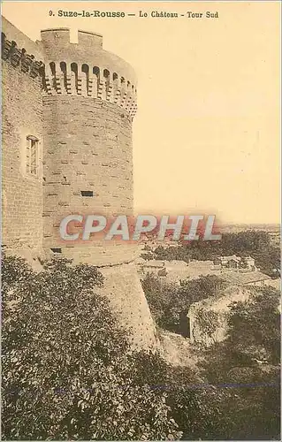 Cartes postales Suze la Rousse Le Chateau Tour Sud
