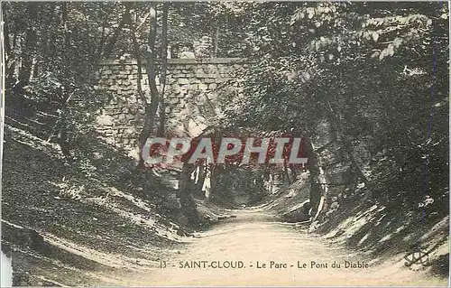 Cartes postales Saint Cloud Le Parc Le Pont du Diable