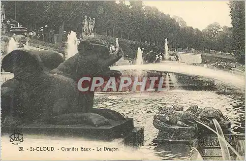 Cartes postales St Cloud Grandes Eaux Le Dragon