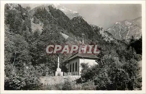 Moderne Karte Les Bauges Pittoresques Chapelle de Bellevaux Massif de l Armenaz