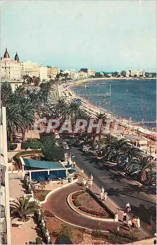 Cartes postales moderne La Cote d Azur Cannes La Promenade de la Croissette