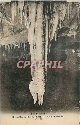 Cartes postales Les Pyrenees Grottes de Betharram Partie inferieure L Isolce
