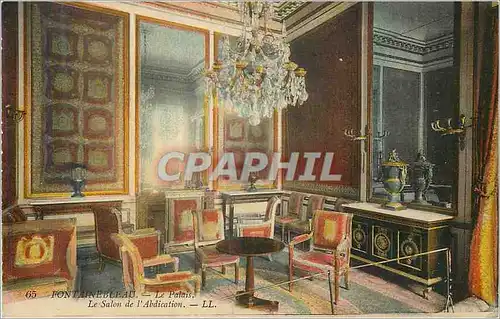 Cartes postales Fontainebleau Le Palais Le Salon de l Abdication