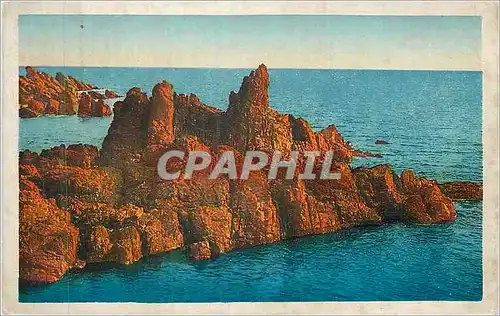 Cartes postales La Cote d Azur Saint Raphael Var Les Roches Rouges du Casino Santa Lucia