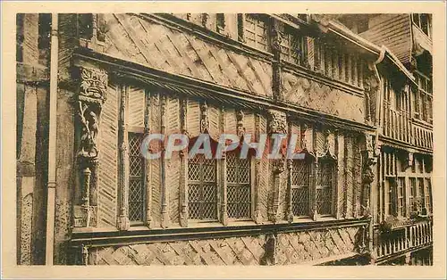 Cartes postales Lisieux Rue au Fourviere Detail du Manoir de la Salamandre