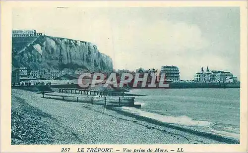 Cartes postales Le Treport Vue prise de Mers