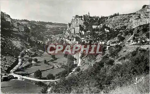 Moderne Karte Rocamadour Lot Veu generale