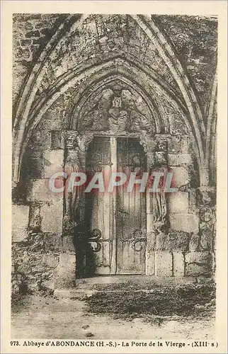 Ansichtskarte AK Abbaye d Abondance H S La Porte de la Vierge