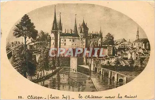 Ansichtskarte AK Clisson Loire Inf Le Chateau avant les Ruines