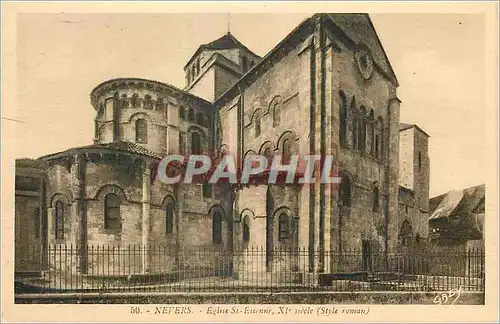 Ansichtskarte AK Nevers Eglise St Etienne xi siecle Style roman