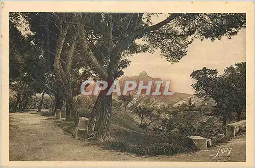 Ansichtskarte AK La Douce France Paysages et Pierres de Provence Les Alpilles vues de la Route de St Remy aux Bau