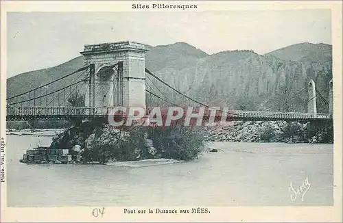 Cartes postales Sites Pittoresques Pont sur la Durance aux Mees