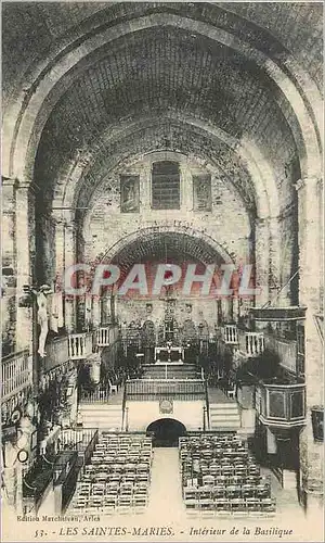 Ansichtskarte AK Les Saintes Maries Interieur de la Basilique