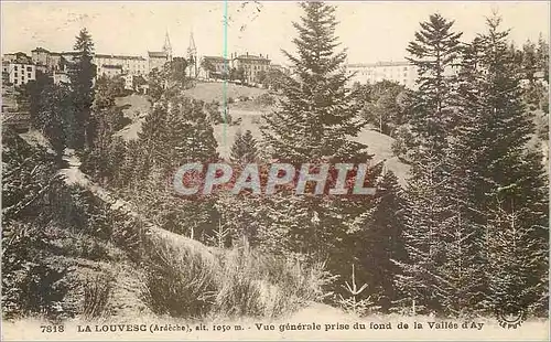 Cartes postales La Louvesc Ardeche Vue generale prise du fond prise de la Vallee d Ay