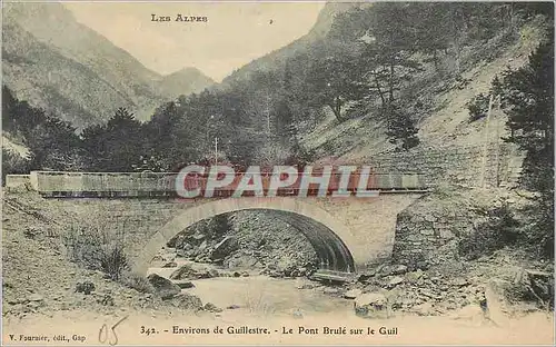 Cartes postales Les Alpes Environs de Guillestre Le Pont sur le Guil