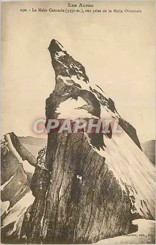 Ansichtskarte AK Les Alpes La Meije Centrale vue prise de la Meije Orientale