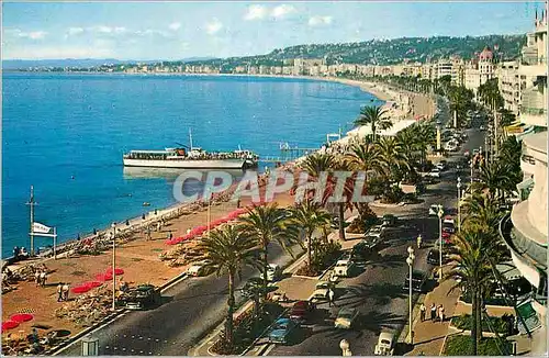 Moderne Karte Nice La Promenade des Anglais vue prise de l Hotel Ruhl La Gallus au depart d une promenade en m