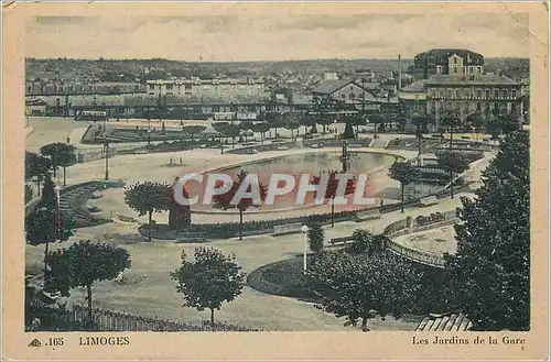 Cartes postales Limoges Les Jardins de la Gare
