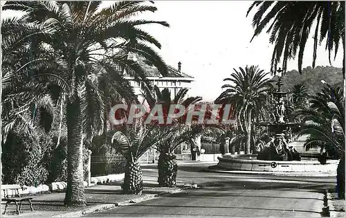 Moderne Karte Hyeres les Palm Vars Avenue et Fontaine Godillot