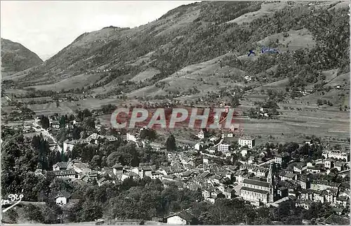 Moderne Karte Les Belles Alpes Francaises Allvard les Bains Isere Vue generale