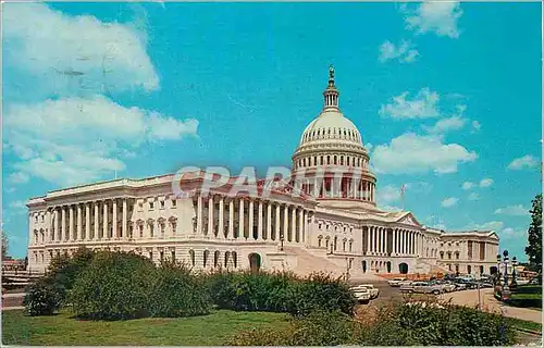 Moderne Karte United States Capitol The cornerstone was laid in Burned by the British