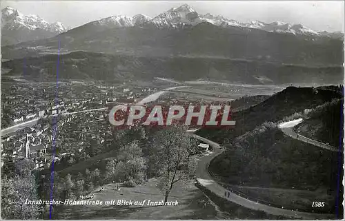 Cartes postales moderne Innsbrucker Hohenstrasse mit Blick auf Innsbruck