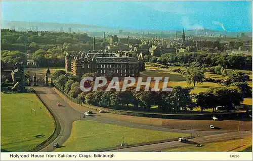 Cartes postales moderne Holyrood House from Salisbury Crags Edinburgh