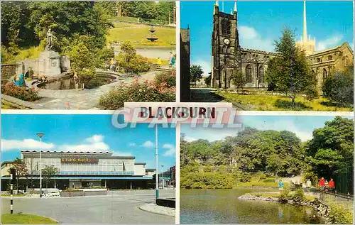Cartes postales moderne Blackburn Garden of Remembrance The Cathedral The Market The Lake Corporation Park