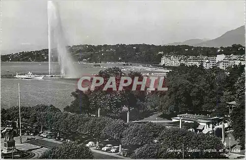 Cartes postales moderne Geneve Jardin anglais et la cade
