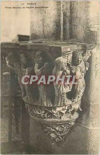 Ansichtskarte AK Dreux Vieux Benitier de l Eglise Saint Pierre