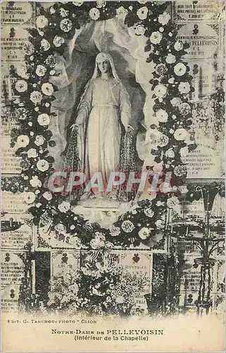 Cartes postales Notre Dame de Pellevoisin Interieur de la Chapelle