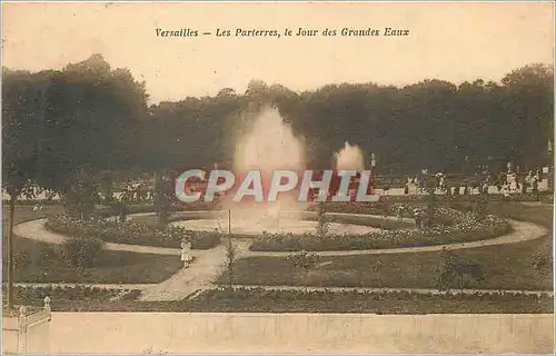 Ansichtskarte AK Versailles les Parterres le Jour des Grandes Eaux