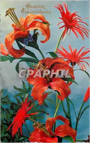 Moderne Karte Heureux Anniversaire