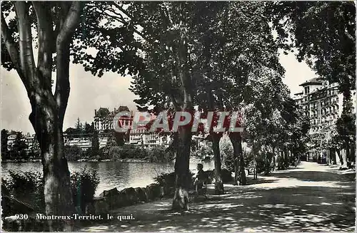 Cartes postales moderne Montreux Territet le quai