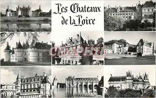 Moderne Karte Les Chateaux de la Loire Les Merveilles du val de Loire Les Chateaux Chambord Blois Chaumont Aza