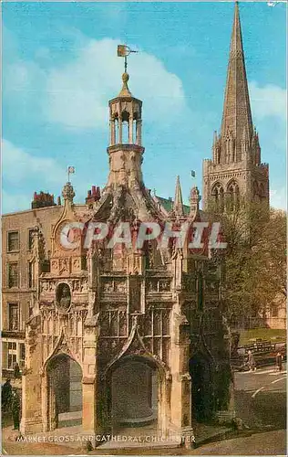 Cartes postales moderne Market Cross and Cathedral Chichester