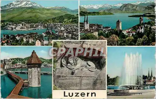 Cartes postales moderne Luzern Lion