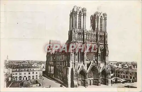 Moderne Karte Le Ville Renaissance Reims La Cathedrale