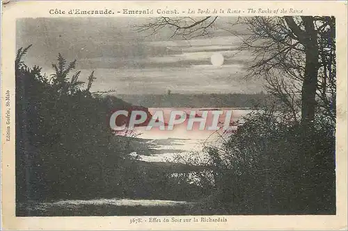 Cartes postales Cote d Emeraude Les Bords de la Rone Effer du Soir la Richardais