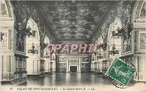 Cartes postales Palais de Fontainebleau La Galerie Henri II