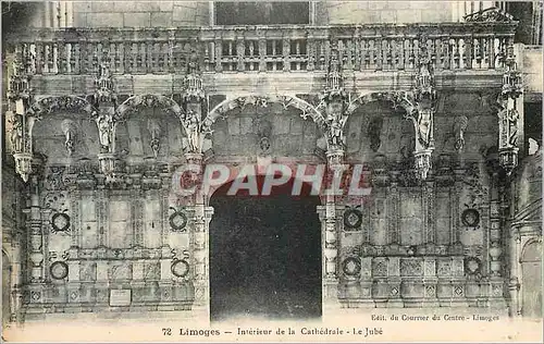 Cartes postales Limoges Interieur de la Cathedrale le Jube