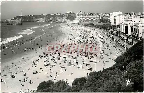 Moderne Karte Biarritz La Grande Plage et le Casino