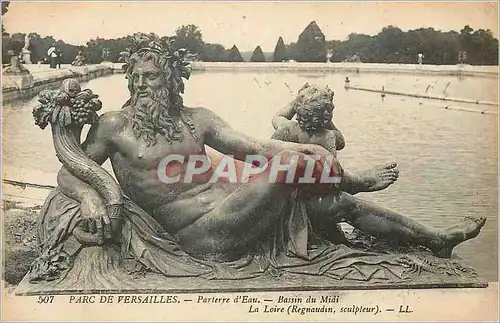 Cartes postales Parc de Versailles Parterre d Eau Bassin du Midi L'hiver