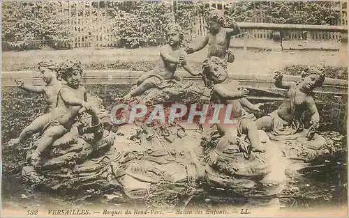 Cartes postales Versailles Bosqute du Rond Vert Bassin des Enfants