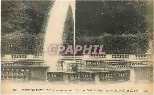 Cartes postales Parc de Versailles Bassin des Domes