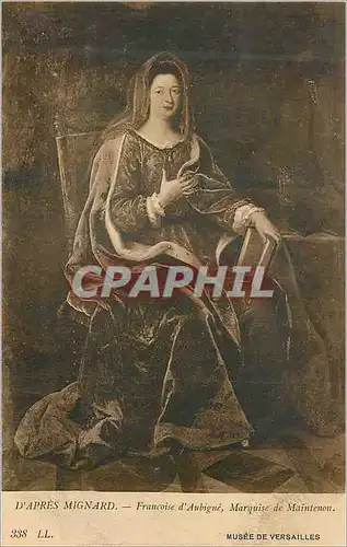 Cartes postales D Apres Mignard Francoise d Aubigne Marquiese de Maintenon